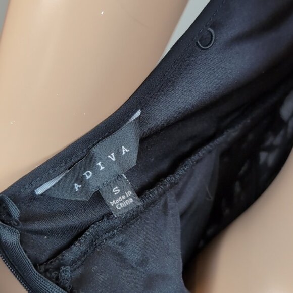 Adiva Crochet Halter Top Vneck Backless Sleeveless Babydoll Summer Party - Picture 11 of 14